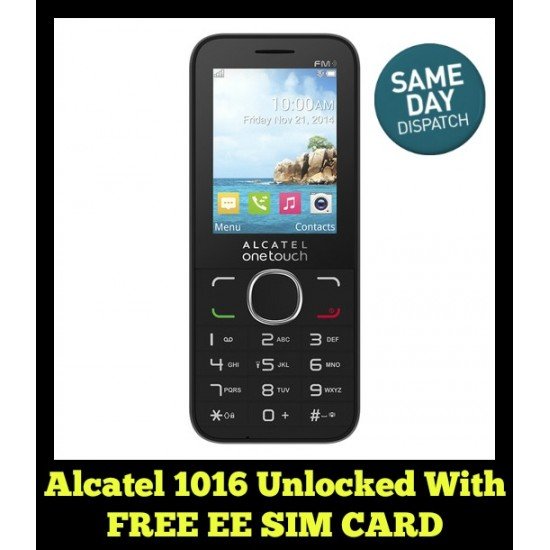 Alcatel One Touch 1016 Unlocked With Free EE SIM